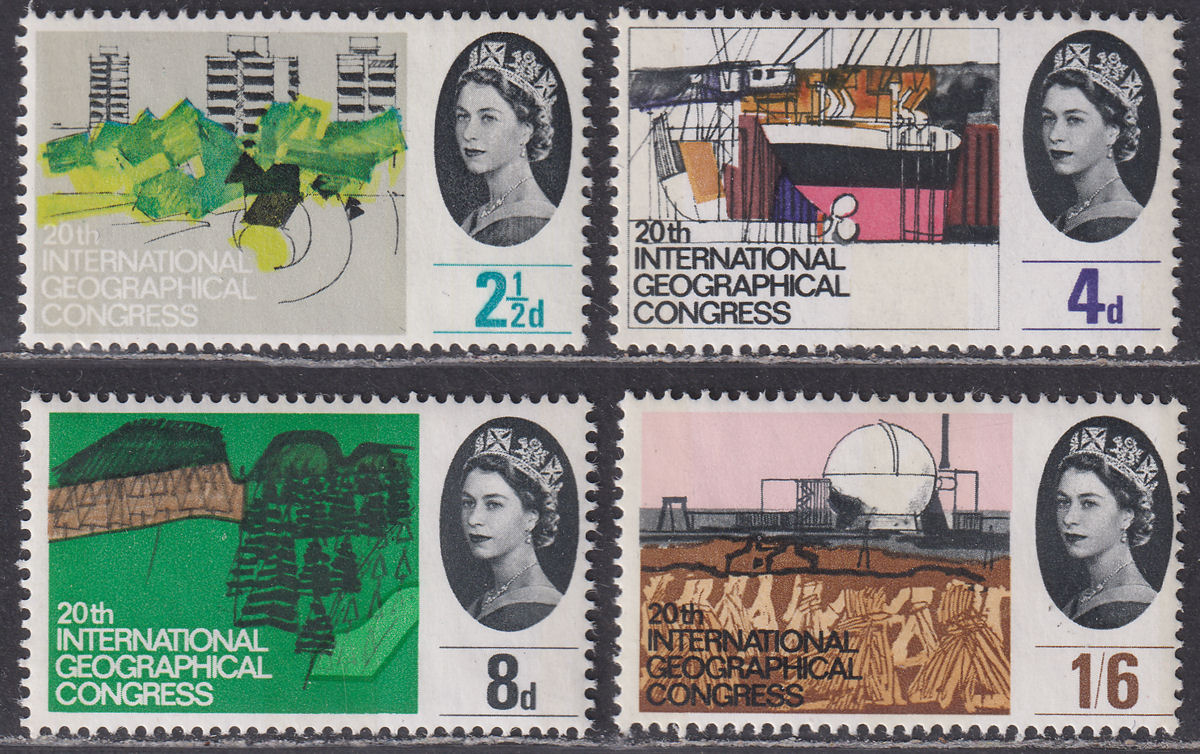 QEII 1964 Geographical Congress Phosphor Set Mint SG651p-654p cat £30