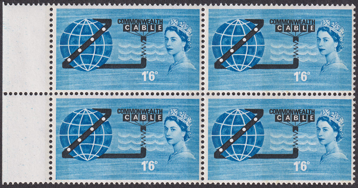 QEII 1963 COMPAC 1sh6d Phosphor Block of 4 Mint SG645p cat £29