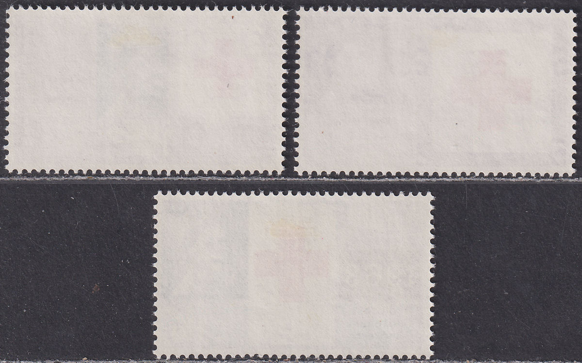QEII 1963 Red Cross Centenary Congress Phosphor Set Mint SG642p-644p cat £65