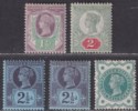 Click for more photos and details Queen Victoria 1887-1900 Jubilee Issue Part Set to 2½d Mint
