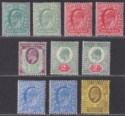 Click for more photos and details King Edward VII 1902-11 Selection to 3d Mint