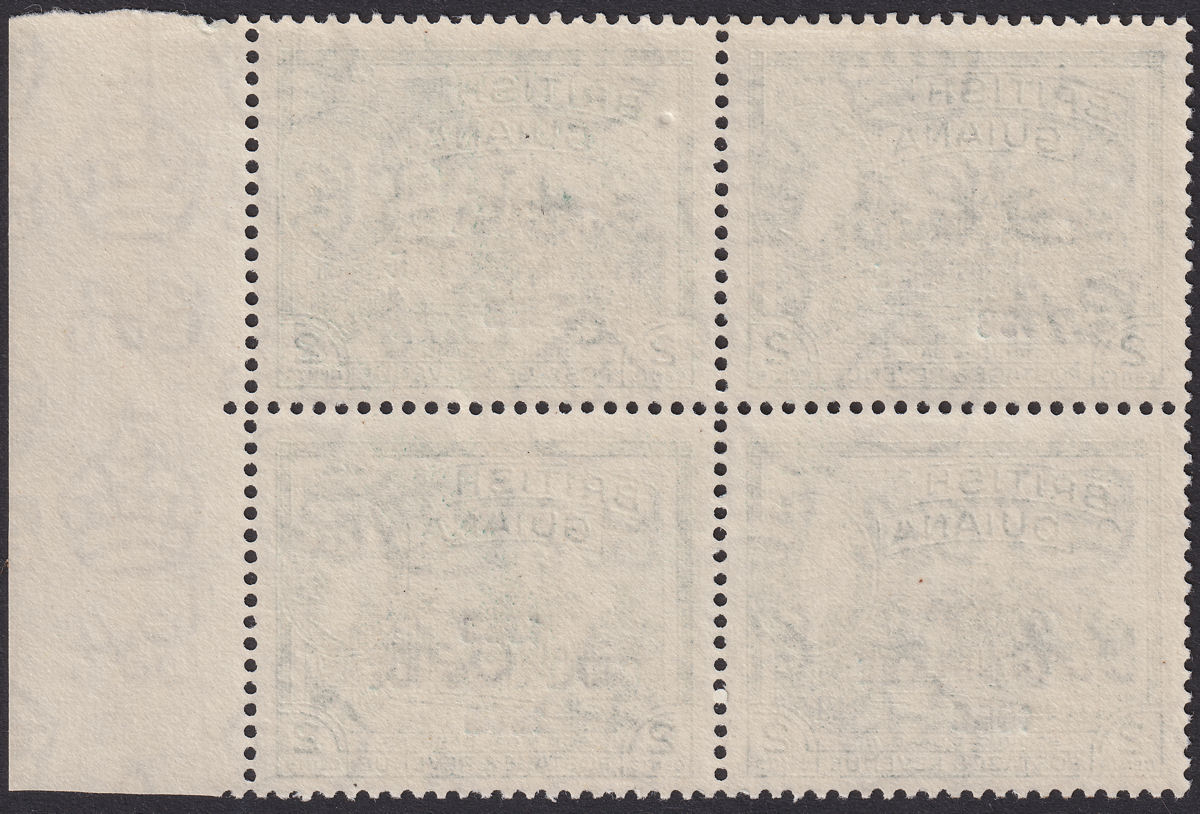 Guyana 1967 Independence Overprint 2c Block with 1966 for GUYANA Var Mint SG421a