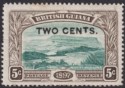 British Guiana 1899 QV 2c Surcharge 5c with Short T Variety Mint SG222var