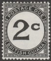 British Guiana 1940 Postage Due 2c Black Ordinary Paper Mint SG D2