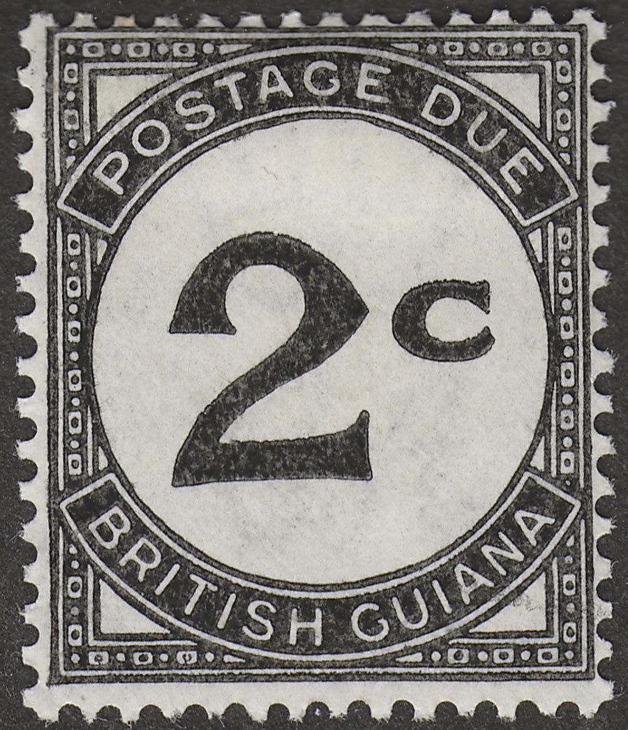 British Guiana 1940 Postage Due 2c Black Ordinary Paper Mint SG D2