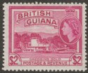 Click for more photos and details British Guiana 1961 QEII $2 Reddish Mauve Mint SG344a