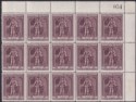 Click for more photos and details British Guiana 1944 KGVI 96c Purple perf 12½x13½ Block of 15 Mint SG316a c£330