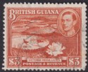 British Guiana 1946 KGVI $3 Bright Red-Brown perf 12½ Used SG319a cat £42