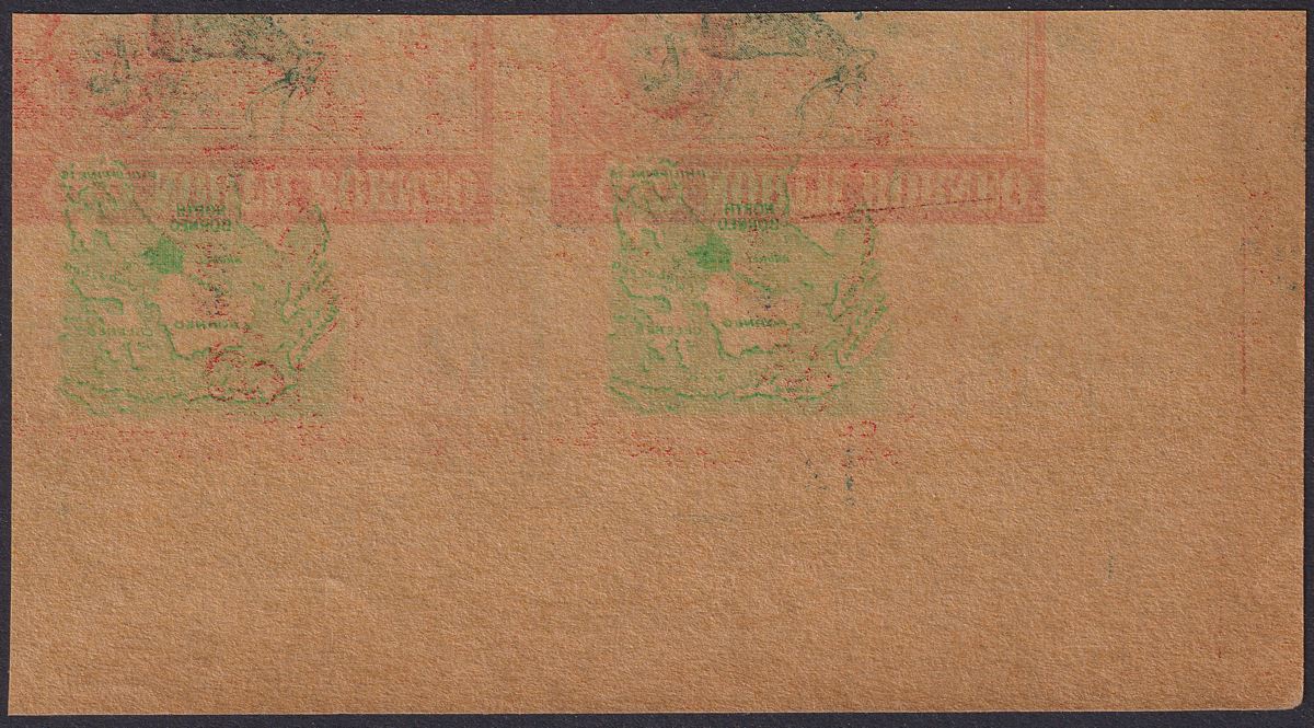 North Borneo + British Guiana 1961 QEII Printers Waste 10c 12c 3c Impressions