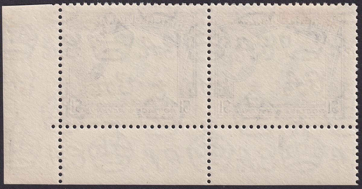 British Guiana 1962 QEII $1 De La Rue Plate 1-2-2-2-2 Corner Pair Mint SG343