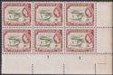Click for more photos and details British Guiana 1965 QEII 3c Plate 1-1 Corner Block of 6 Mint SG354 cat £54