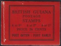 British Guiana 1945 KGVI Complt 24c Stamp Booklet Mint SG SB9d c£95 left stitch