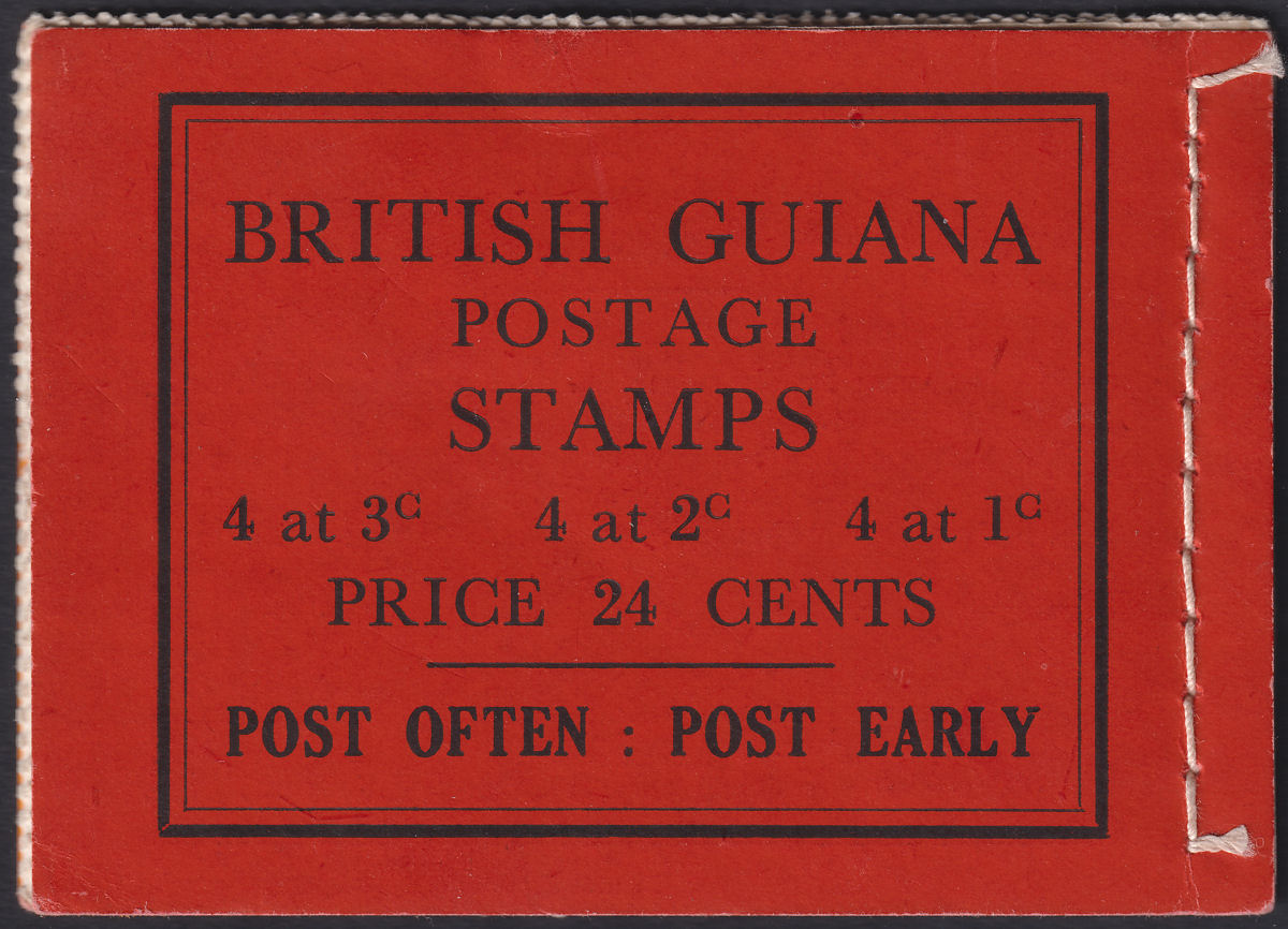 British Guiana 1945 KGVI Complete 24c Stamp Booklet Mint SG SB9b cat £70