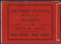 British Guiana 1945 KGVI Complete 24c Stamp Booklet Mint SG SB9b cat £70
