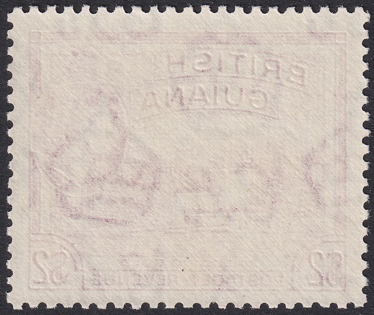 British Guiana 1954 QEII $2 Deep Mauve Mint SG344
