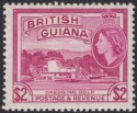 British Guiana 1961 QEII $2 Reddish Mauve Mint SG344a