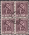 Click for more photos and details British Guiana 1944 KGVI 96c Purple perf 12½x13½ Block of 4 Used SG316a cat £80