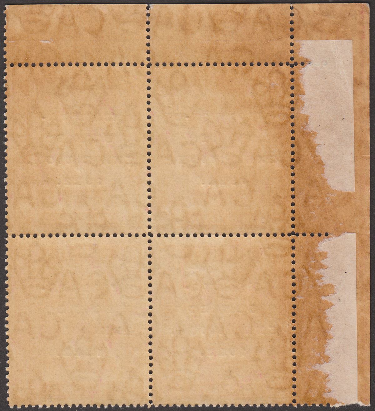 Brunei 1922 KGV Malaya-Borneo Exhibition Opt 4c Short I Block Mint SG54a c£90