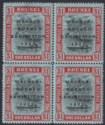 Click for more photos and details Brunei 1922 KGV Malaya-Borneo Exhibition Opt $1 Short I Block Mint SG59a c£420