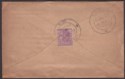 Click for more photos and details India used Burma 1933 KGV 1a3p Used on Cover Railway TPO R-30 Set No 1 Postmark