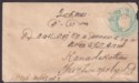 Click for more photos and details India used Burma 1909 KEVII ½a PS Cover Railway TPO R-33 IN Set No 1 Postmark