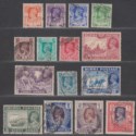 Click for more photos and details Burma 1938-40 King George VI Set to 5r Used SG18b-32