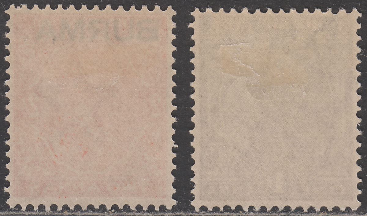 Burma 1937 KGV Overprint on India 1a Chocolate, 2a Vermilion Mint SG4-5