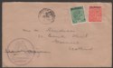 Click for more photos and details Burma KGV 2a, ½a Overprints Used on Chartered Bank Cover Rangoon to Scotland