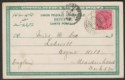 Click for more photos and details India Used Burma 1903 QV 1a Used on Postcard FORT STEDMAN - UK SEA POST OFFICE A
