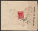 Click for more photos and details Burma 1945 KGVI MILY ADMIN 2a Cover Rangoon to India Multi Censor Marks Tape
