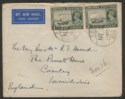 Click for more photos and details Burma 1941 KGVI 8a x2 Used on Airmail Cover with FPO / BURMA / No 2 Postmarks