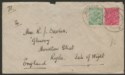 Click for more photos and details India Used Burma 1919 KGV 1a, ½a Used Cover with AUNGBAN Postmark Proud Unlisted