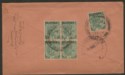 Click for more photos and details Burma 1939 KGV ½a Green x5 Used on Cover to India with OKPO Postmarks