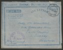 Click for more photos and details East African APO No 78 1945 Unstamped Air Letter Taungup, Burma to UK w Censor