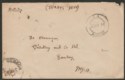 Click for more photos and details East African APO No 61 1944 Unstamped OAS Cover Bokajan - Bombay, India w Censor