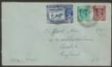 Click for more photos and details Burma 1945 KGVI MILY ADMIN 3a6p 1½a 1a Cover Indian Army FPO No 70 Toungoo - UK