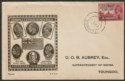 Click for more photos and details Burma 1940 KGVI Stamp Centenary 1a Used DOB Aubrey First Day Cover TOUNGOO SG34