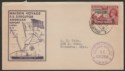 Click for more photos and details Burma 1941 KGVI Surch 1a Used on SS Executor Maiden Voyage Censor Cover w Cachet