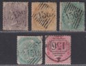 Click for more photos and details India used Burma 1860-68 QV Selection to 8a Used with 156 Rangoon Postmarks