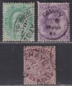 Click for more photos and details India used Burma QV-KEVII Selection Used w TOUNGOO, TAYOY, THAYETMYO Postmarks