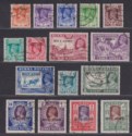 Click for more photos and details Burma 1945 KGVI Military Administration Overprint Set Used SG35-50 cat £16