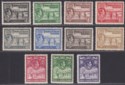 Turks and Caicos Islands 1938 KGVI Raking Salt Part Set to 10sh Mint - FAULTS