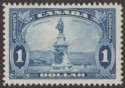 Click for more photos and details Canada 1935 KGV Champlain Monument $1 Bright Blue Mint SG351