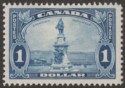 Canada 1935 KGV Champlain Monument $1 Bright Blue Mint SG351