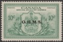 Click for more photos and details Canada 1950 KGVI Special Delivery OHMS Overprint 10c Green Mint SG OS20