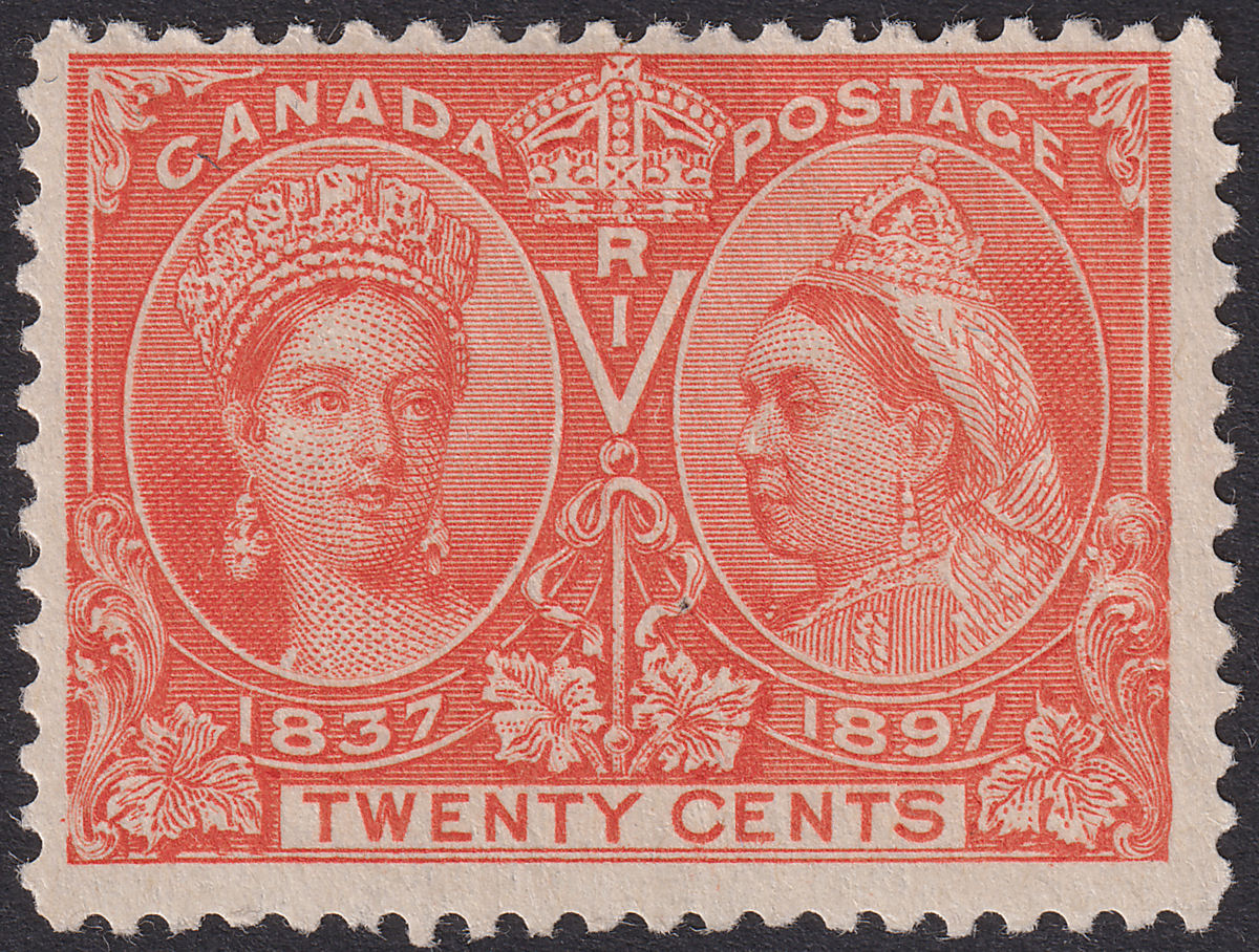 Canada 1897 QV Jubilee 20c Vermilion Mint SG133 cat £140