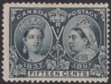 Click for more photos and details Canada 1897 QV Jubilee 15c Slate Mint SG132 cat £140 with closed TEAR