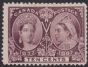 Click for more photos and details Canada 1897 QV Jubilee 10c Purple Mint SG131 cat £100 with small thin