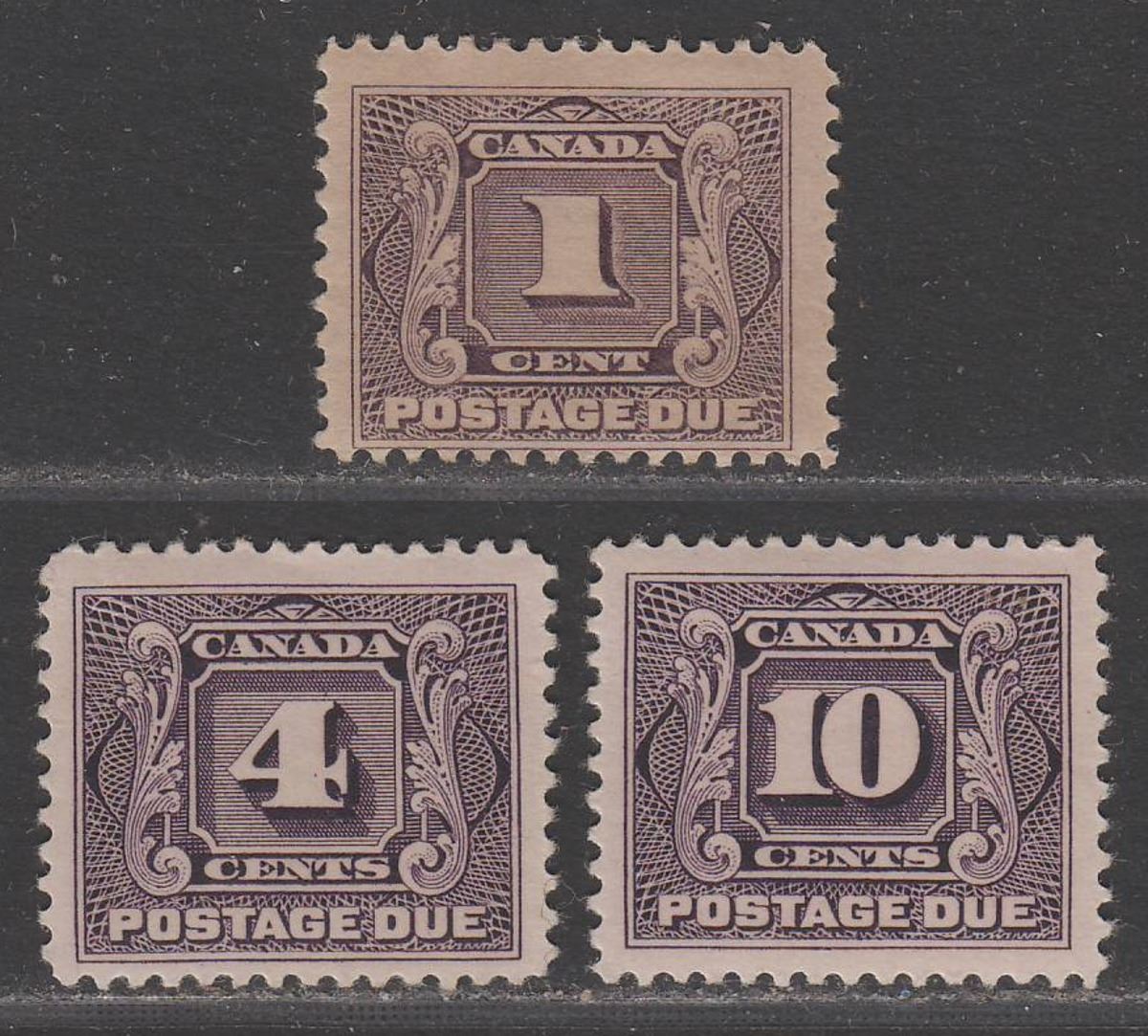 Canada 1906 King Edward VII Postage Due Part Set to 10c Mint cat £90