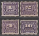 Click for more photos and details Canada 1933 King George V Postage Due Set Mint SG D14-17 cat £60